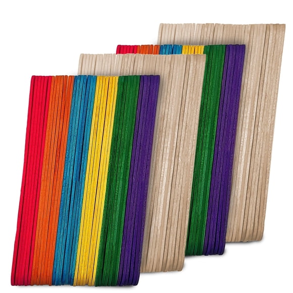 Juego de bastones Darice para manualidades, 4,5 cm, 1000 unidades, 500 unidades, arcoíris