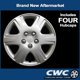 thumbnail image 2 of Juego de 4 tapas de rueda Carolina Wheel Cover de 38 cm, color plata, 2 of 4