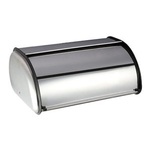 Magideal - Caja De Pan De Metal Con Tapa Enrollable, Soporte De Almacenamiento De Pan De Gran Capacidad Para Despensa, Productos Horneados, Panadería, Cafetería