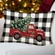 thumbnail image 5 of Fundas de almohada navideñas de 12 x 20 cm, diseño de camión a cuadros estilo búfalo, árbol de Navidad, cojines decorativos, decoración de fiestas navideñas, funda de cojín roja para sofá de casa, 5 of 7
