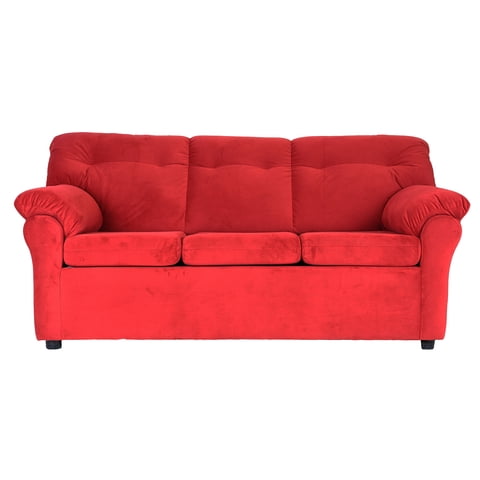 Muebles América - Sofa América 3 Cuerpos Tela Rojo