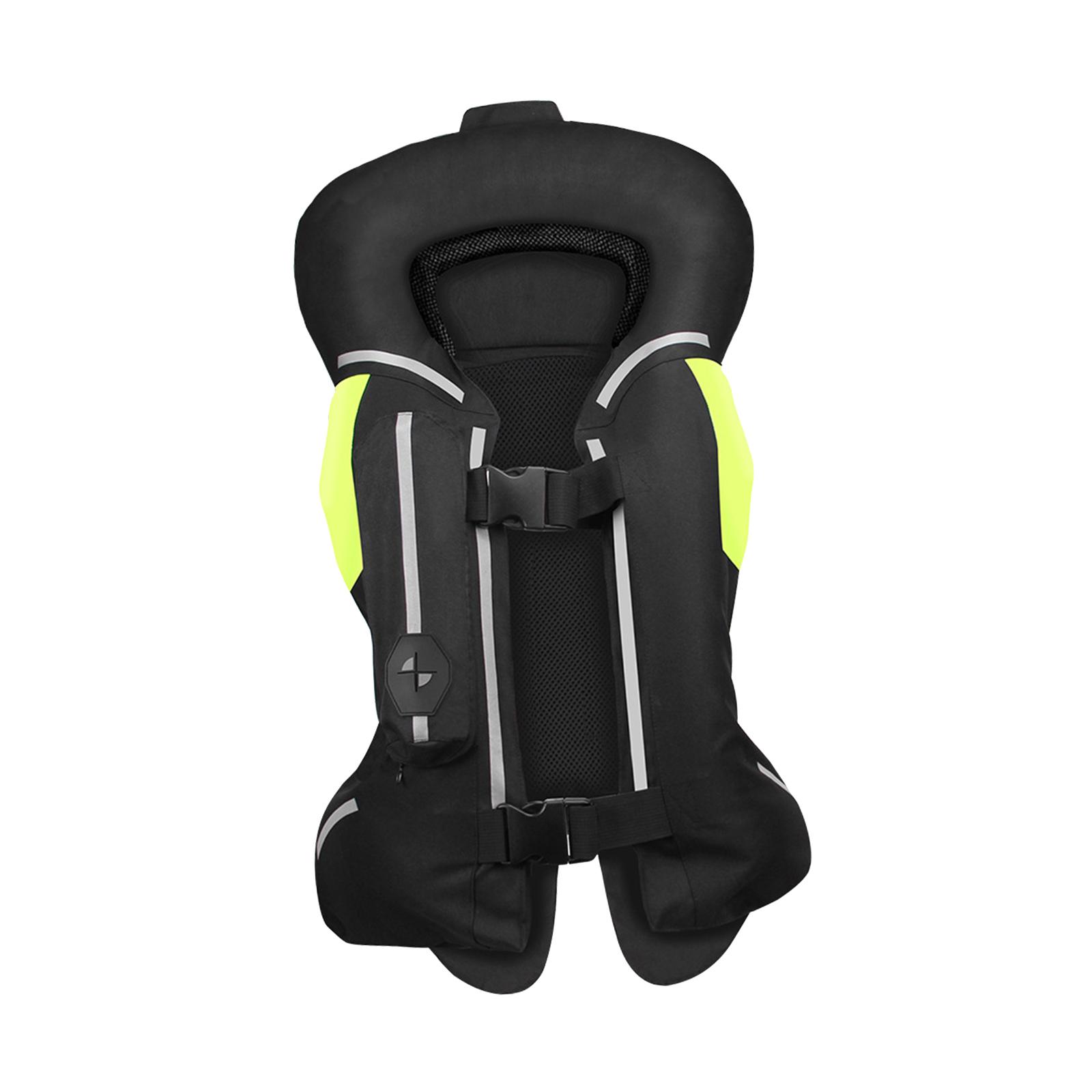 Ioensy - Chaleco De Moto Con Armadura Trasera, Chaqueta De Moto Para Hombre, Mujer, Motociclista, Negro, Xxl