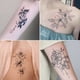 thumbnail image 2 of 12 pcs Long-Lasting Waterproof Flower Tattoo Stickers for Women - Easy to Apply and Remove, 2 of 2