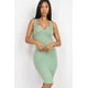 thumbnail image 2 of Saronite Vestido Corto Básico Ajustado con Escote Abierto, Color Green Bay (para Mujer), 2 of 2
