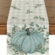 thumbnail image 1 of 1pc, Autumn Eucalyptus Leaves and Pumpkins Table Runner - Perfect for Thanksgiving, Fall, and Holiday Decor - 13x72 Inch, 1 of 5