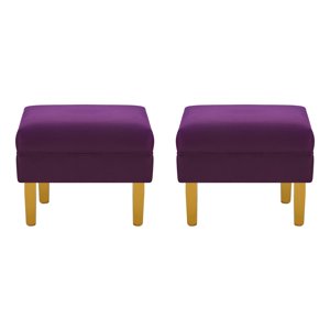 Bodevir - Set Pouf Sky 1C Felpa 01 Morado