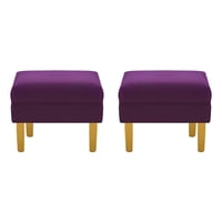 Bodevir - Set Pouf Sky 1C Felpa 01 Morado