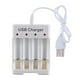 thumbnail image 2 of Cargador De Batería Recargable AA AAA Portátil Con 4 Ranuras Alimentación USB, 2 of 3