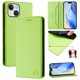 thumbnail image 1 of Funda Billetera con Soporte para iPhone 13/iPhone 14 Bloqueo RFID Plegable Verde claro, 1 of 6