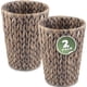 thumbnail image 1 of Cesto de basura pequeño gris de mimbre 84ECO, paquete de 2, 1 of 6