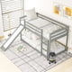 thumbnail image 2 of Cama doble sobre cama doble con deslizador convertible y escalera, 2 of 6