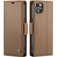 Caseme Tipo Cartera Iphone 15 Con Cierre Magnético, Rfid, Tarjetero, Soporte, Carga Inalámbrica