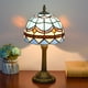 thumbnail image 1 of 1pc 8 Inch Stained Glass Table Lamp, Handmade Living Room, Dining Room, Bedroom, Warm Bedside Lamp, Bar, Retro European, Rustic Style, Mediterranean Simple European A Variety Of Choices Creative Gifts, 1 of 3