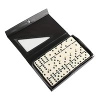 Magideal - Juego De Dominó Doble De Seis, 28 Fichas De Dominó En Estuche Portátil, Juego De Mesa Clásico Para Adultos Y Niños, Regalos Para Viajes, Recuerdos De