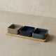 thumbnail image 2 of Set 3 Bowls Ceramica Cuadrados en Bandeja Bamboo 28 cm, 2 of 5