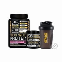 Briahlabs - Pack Proteina 100% Whey 1Kg Stramberry + Creatina 60Sv + Shaker -