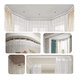 thumbnail image 3 of 5m Riel De Cortina Ventanas De Techo Flexible,montaje Curvo, 3 of 3