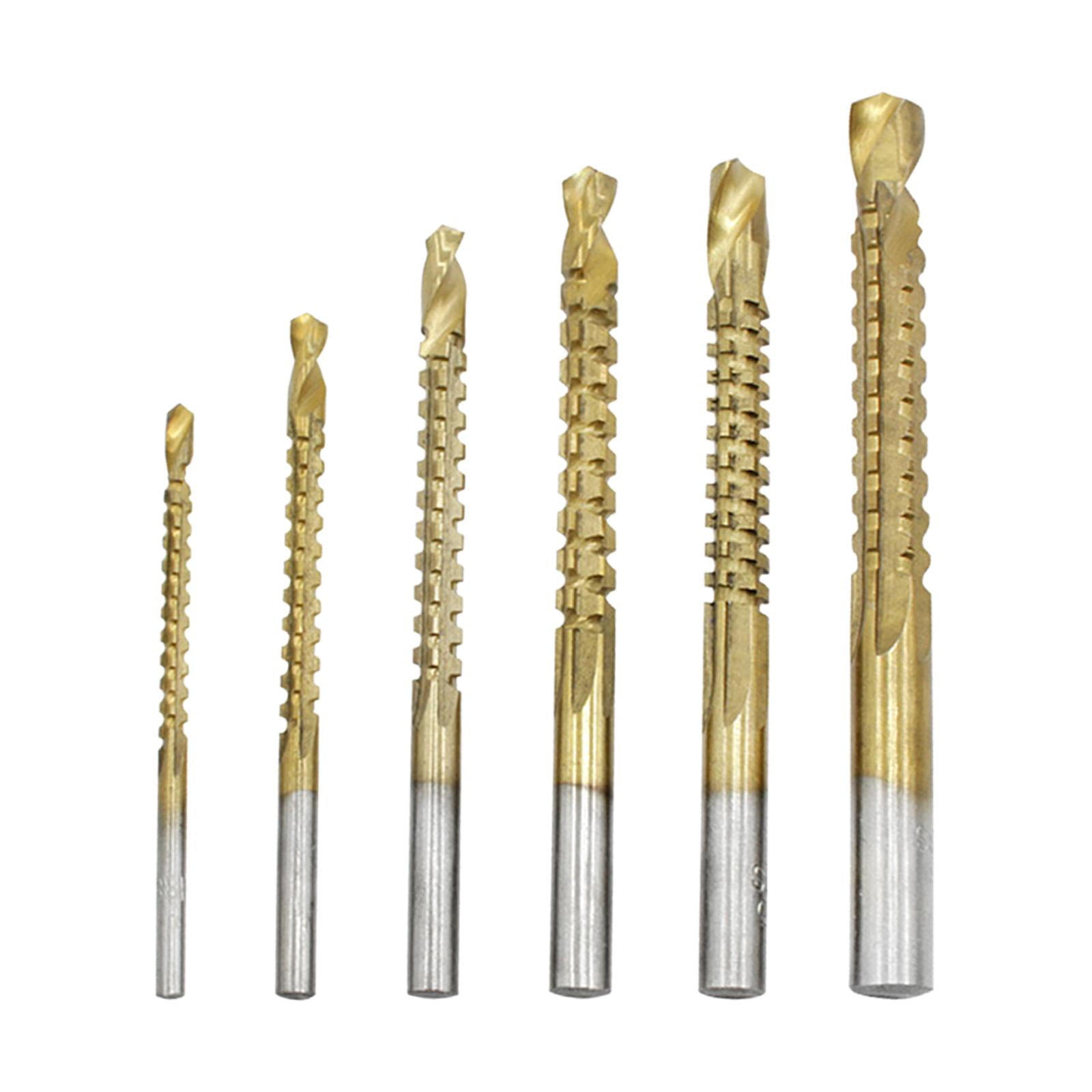 Magideal - Juego De Brocas De 6 Uds., Juego De Brocas De Vástago Hexagonal Torcido, Juego De Brocas Helicoidales De Acero Hss Resistente Al Calor Para Mejorar El
