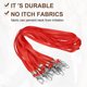 thumbnail image 3 of Uxcell 20 Pcs Cordones 17 Pulgadas Lanyard de Nylon a Granel con Clip de Insignia Gancho Giratorio para Insignias de Oficina Llaveros Rojo, 3 of 6
