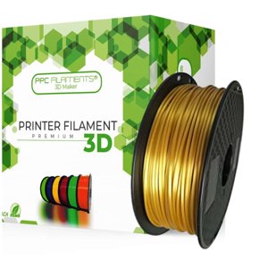 Ppc Filaments - Filamento 3D Pla Seda Dorado U Oro 1Kg | Filamentos