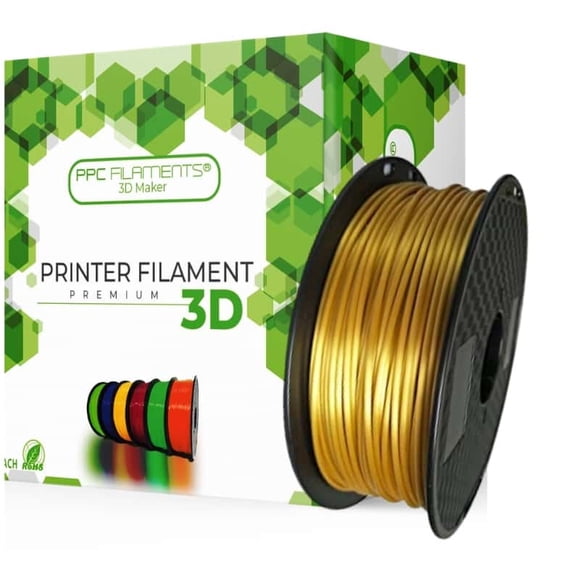 Filamento 3D PLA Seda Dorado u Oro 1kg | Filamentos