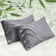 thumbnail image 1 of Fundas de almohada Bedsure Cooling, tamaño estándar, paquete de 2, color gris oscuro, 1 of 7