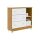thumbnail image 2 of Comoda Maria 4 Cajones Con Puerta Blanca Miel, 2 of 5