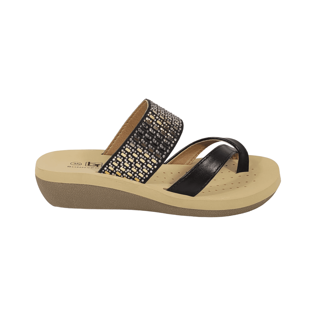 Sandalias Bonny Franco Negro Mujer 384-0971 - Talla 36