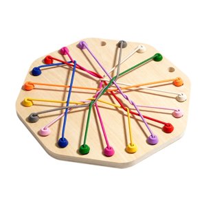 Bothyi - Toy De Cuerda Undangling Toy Educational Rope Knots Clasificando Juguete Para Niños Pequeños Forma Octogonal