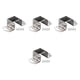 thumbnail image 5 of 4 Piezas De Soportes Para Riel De Bisagra De Cama De Acero Inoxidable Resistentes A La Oxidación Con Tornillo De 40 Mm, 5 of 5