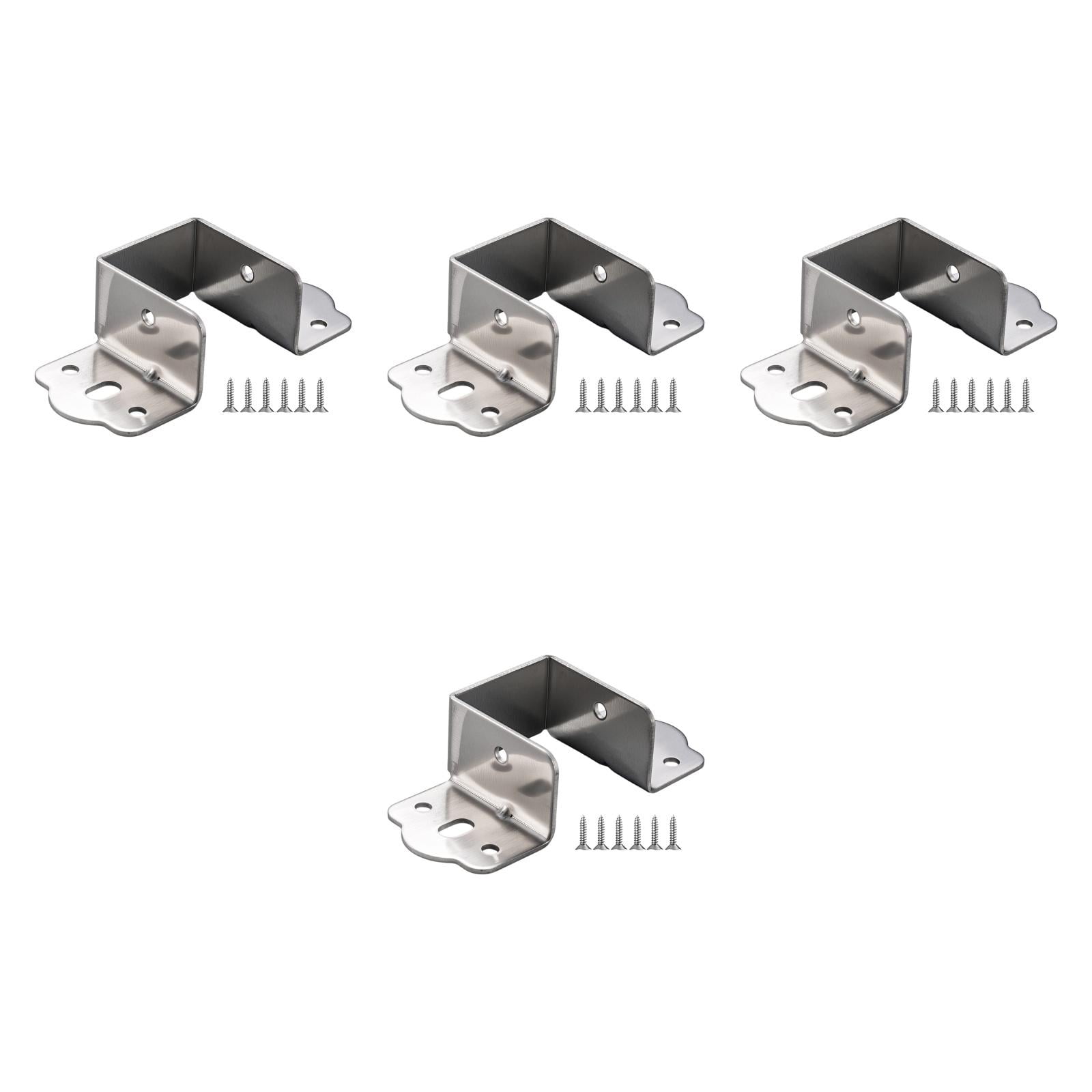 Bothyi - 4 Piezas De Soportes Para Riel De Bisagra De Cama De Acero Inoxidable Resistentes A La Oxidación Con Tornillo De 40 Mm