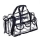 thumbnail image 1 of Profesional Transparente Pvc Maquillaje Kits Organizador Maquillaje Set Bolsa Llevar Todo El Artista Transparente Bolsa Cosmética De Viaje Con 6 Bolsillos Externos Y Soporte De Tejido, 1 of 3