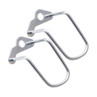 Ioensy - 2 Protectores De Desviador Trasero Para Bicicleta Plegable (Plata)
