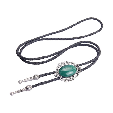 Ioensy - Accesorio De Ropa Con Colgante Ovalado Estilo Retro Bolo Tie Para Boda De Graduación