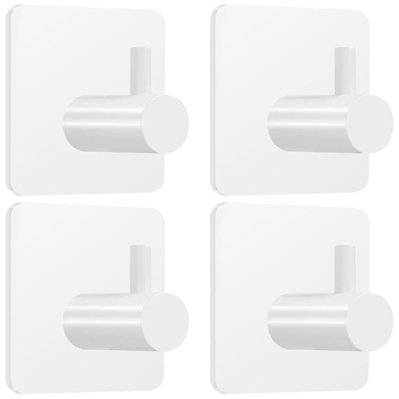 Fotosnow Ganchos Adhesivos para Toallas, 4 Piezas, Alta Resistencia, 6,8 kg