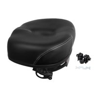 Ioensy - Sillín De Bicicleta Eléctrica Con Amortiguación Gruesa Y Sin Punta, Color Negro