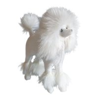 Ioensy - Figura De Caniche Decoración Realista Hecha A Mano Para Sendero De Césped Blanco