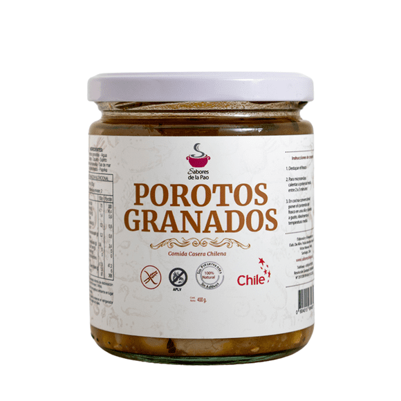 Porotos granados sin gluten platos preparados listos para consumir 400g