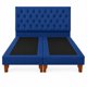 thumbnail image 1 of Cama 2 Plazas Europea Capitoneado Azul Felpa, 1 of 1