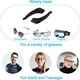 thumbnail image 4 of Ganchos de sujeción antideslizantes para las patillas de las gafas, de silicona, cómodos y elásticos, para gafas de sol, gafas deportivas (12 pares), 4 of 5