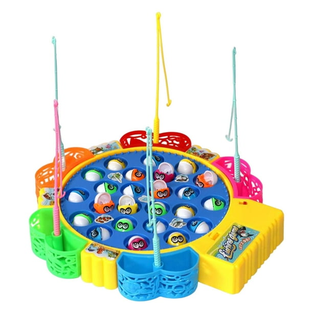 Juego De Pesca Giratorio, Juguete Para Niños, Juego De Mesa Para Niños De 3 A 5 Años, 24 Peces
