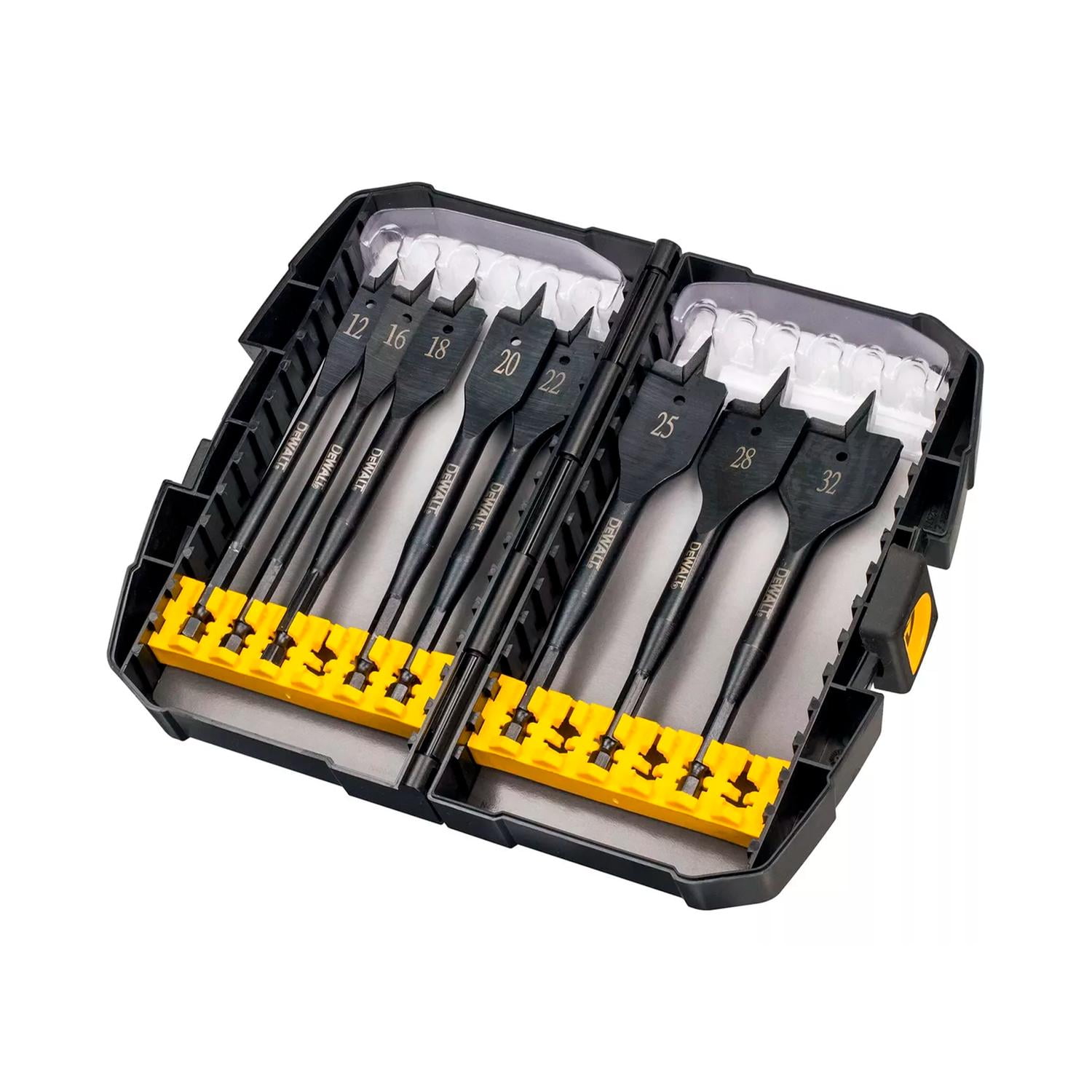 Set 8 Brocas De Paleta Para Madera Dewalt Dt7943b-qz Negro