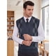 thumbnail image 5 of INSPIRE CHIC Chaleco de Punto Clásico sin Mangas para Hombre con Cuello en V y Diseño de Rombos M Azul Marino Gris, 5 of 6
