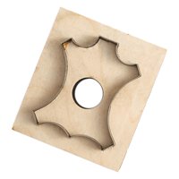 Bothyi - Hoja De Acero Japonesa, Molde Para Recortar Bricolaje, Regla De Madera, Etiqueta Colgante L 72X60Mm