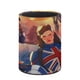thumbnail image 3 of ¿Qué Pasaría Si...?-theme Cylinder Pen Holder Pencil Organizer with Flannel Lining PVC Leather Material Cardboard Base for study work 10*8CM, 3 of 6