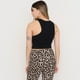 thumbnail image 2 of Peto Mujer Halter Cut Out Negro Corona, 2 of 5