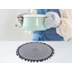 thumbnail image 4 of REGALWOVEN Juego de 6 Manteles Individuales de Poliéster para Decoración de Mesa de Cocina Resistente al Calor Manteles Individuales Limpiables Negro Gris 15*15in, 4 of 6