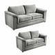 thumbnail image 2 of Living Ancona 3C-2C Tela Velvet Gris, 2 of 5