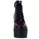 thumbnail image 4 of Botin Charol Taco Alto con Plataforma 60 Yassne Burdeo, 4 of 5