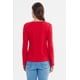 thumbnail image 3 of Polera Mujer Escote Bardot Rib Rojo, 3 of 4